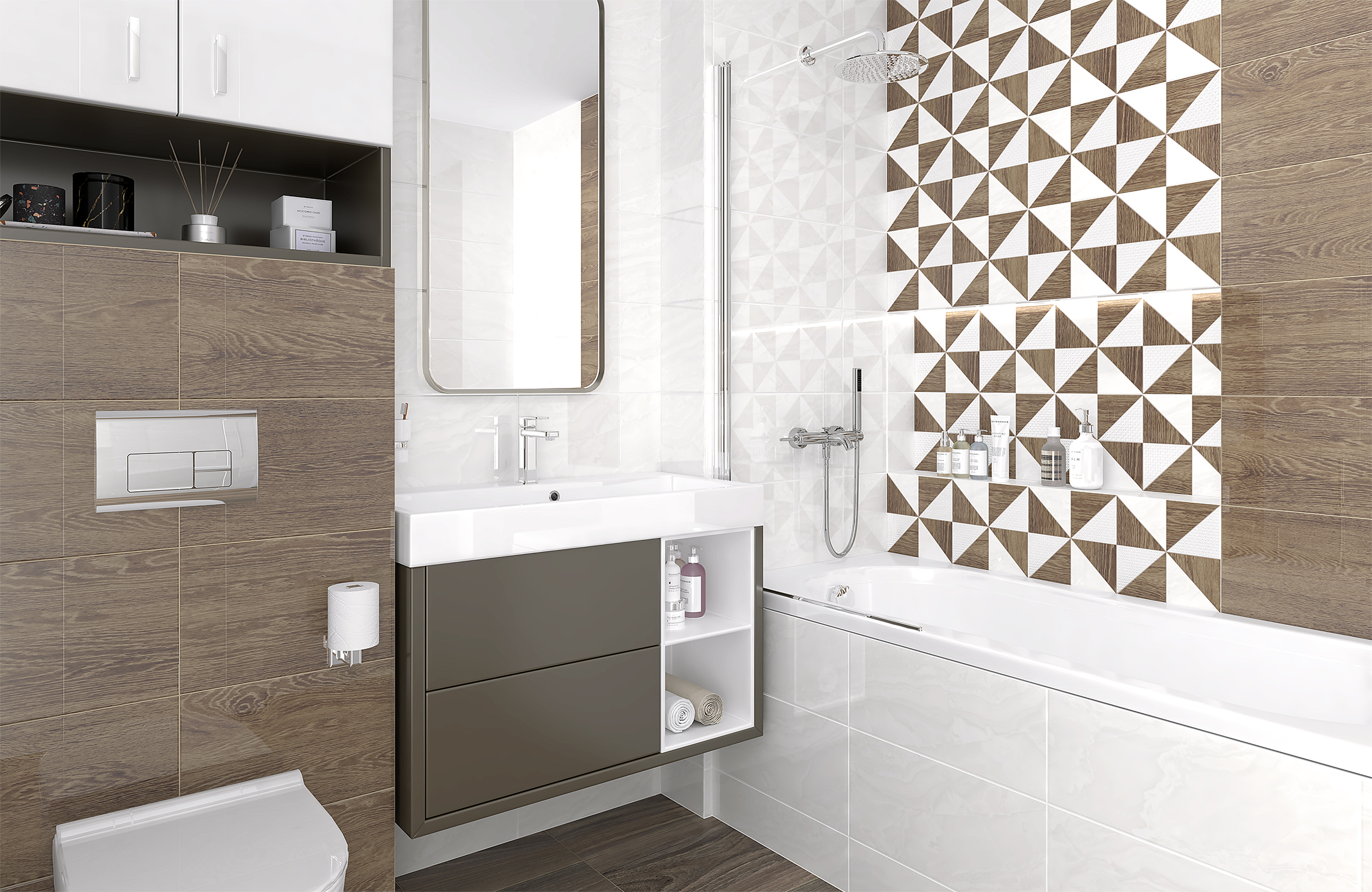 Mania серый 25x50