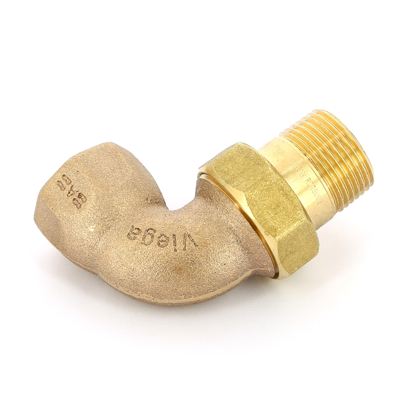 Американка угловая ВН 1/2" с плоской прокладкой бронза VIEGA (348663)