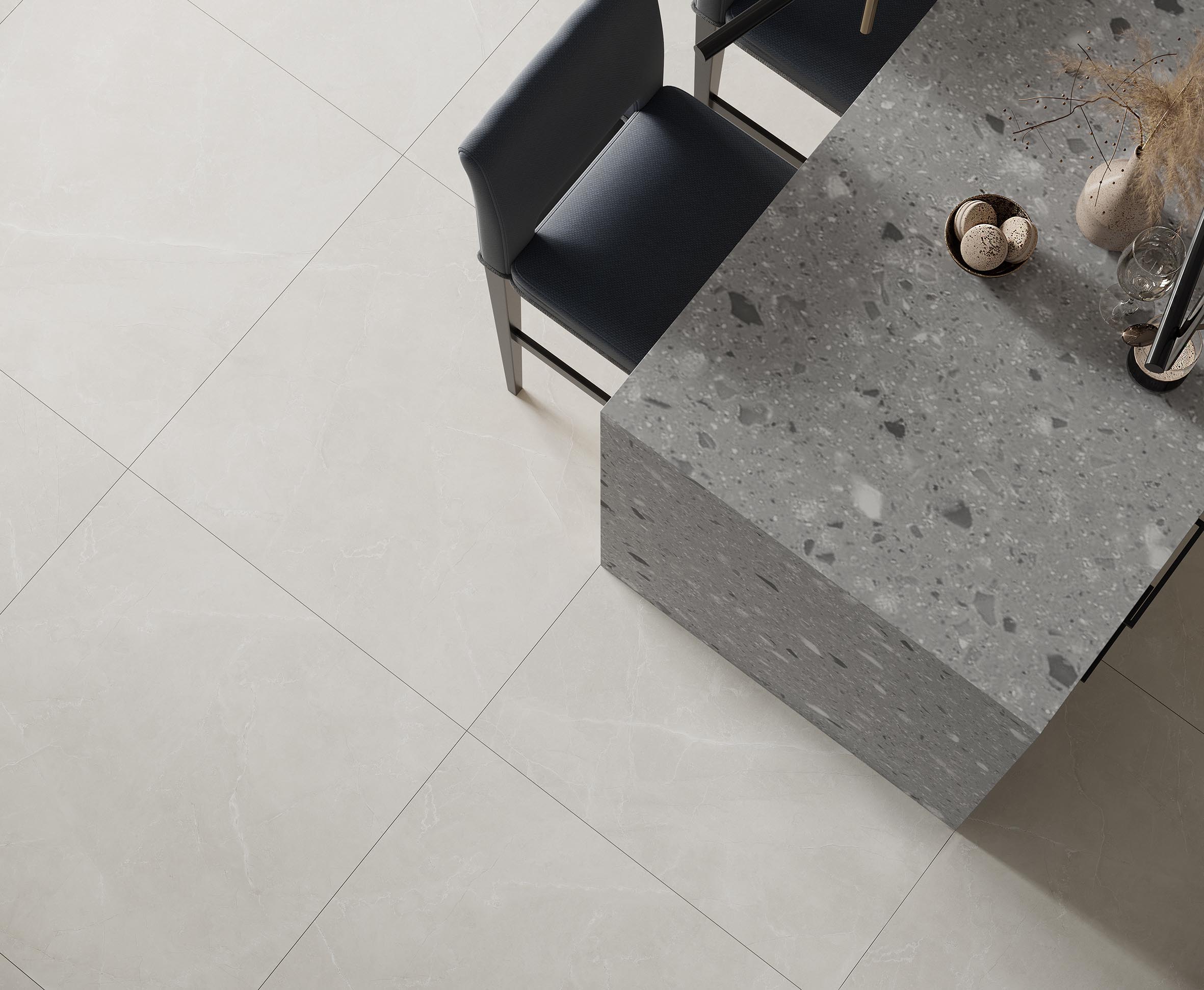 Impronta light grey керамогранит сатинированный 80x80