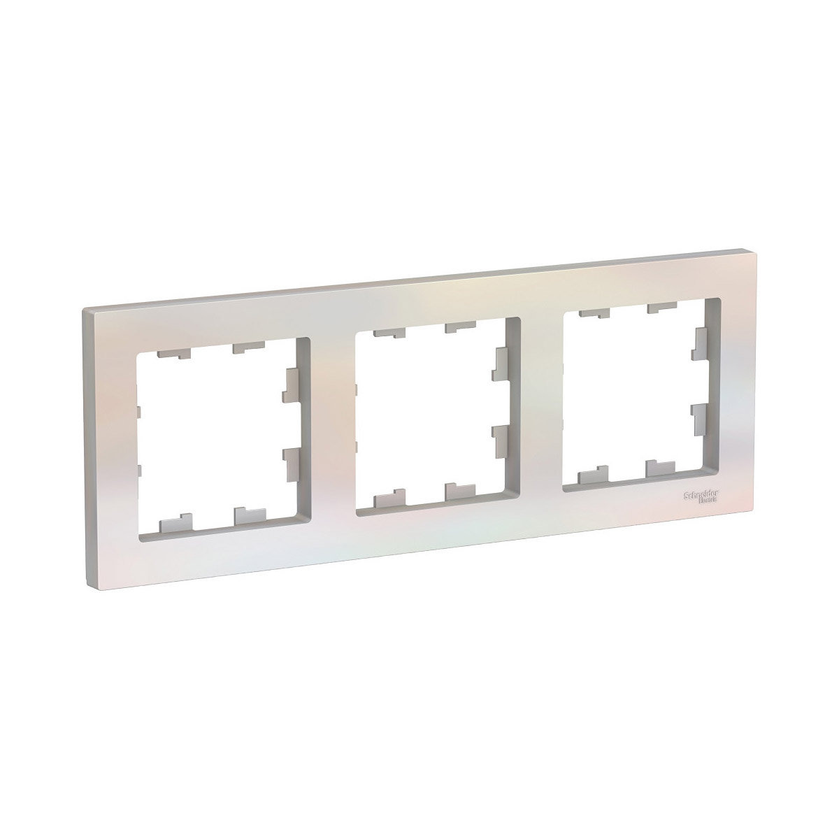 Рамка "atlasdesign" 3-х местн. универс., жемчуг (1/5/20) "schneider"
