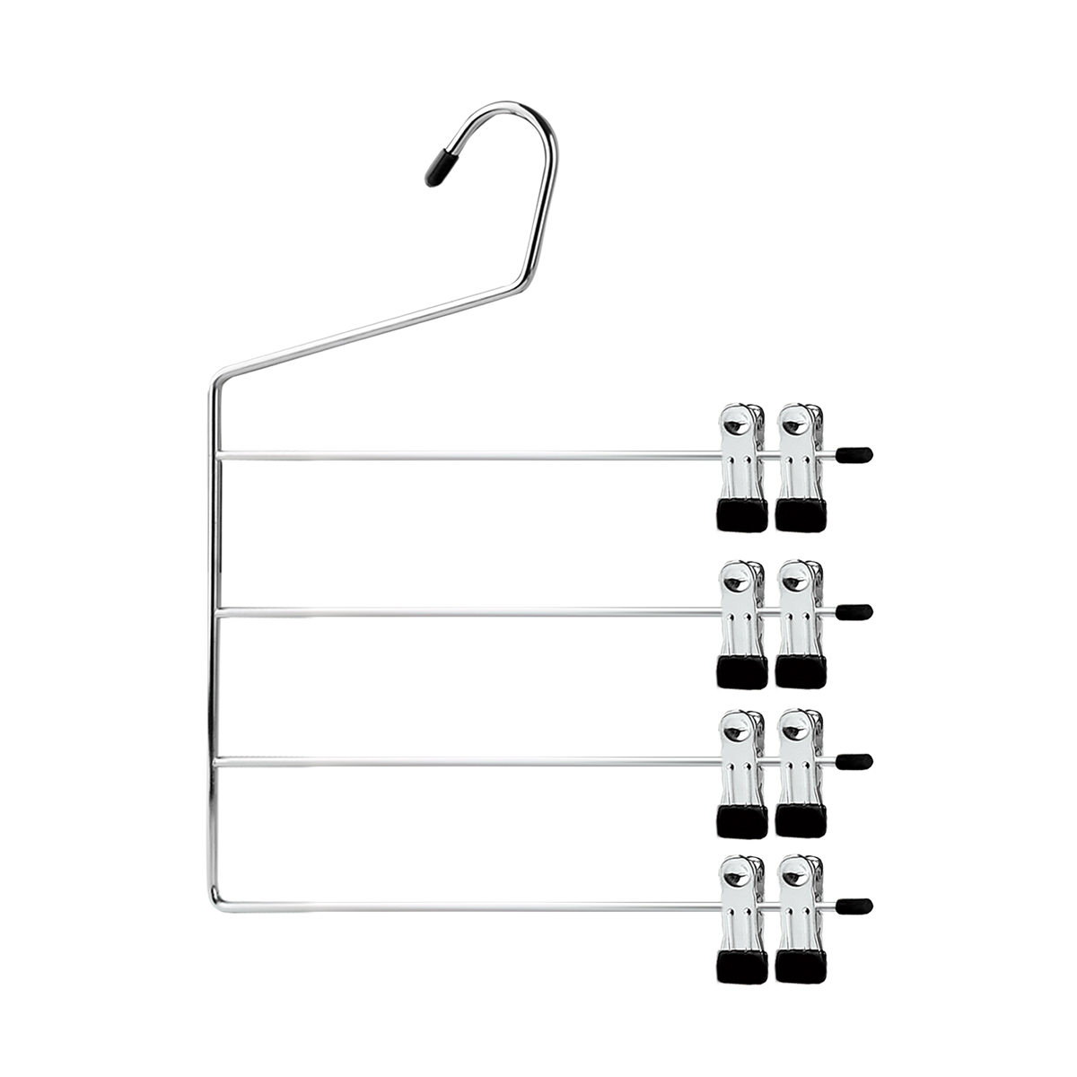 Вешалка для брюк с клипсами "4 в 1" метал. (1/20) "valiant" 181b01