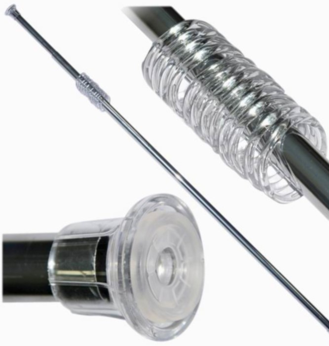 Штанга для ванной раздвижная 280 см, с кольцами (металлик) (1/25) "виолет"