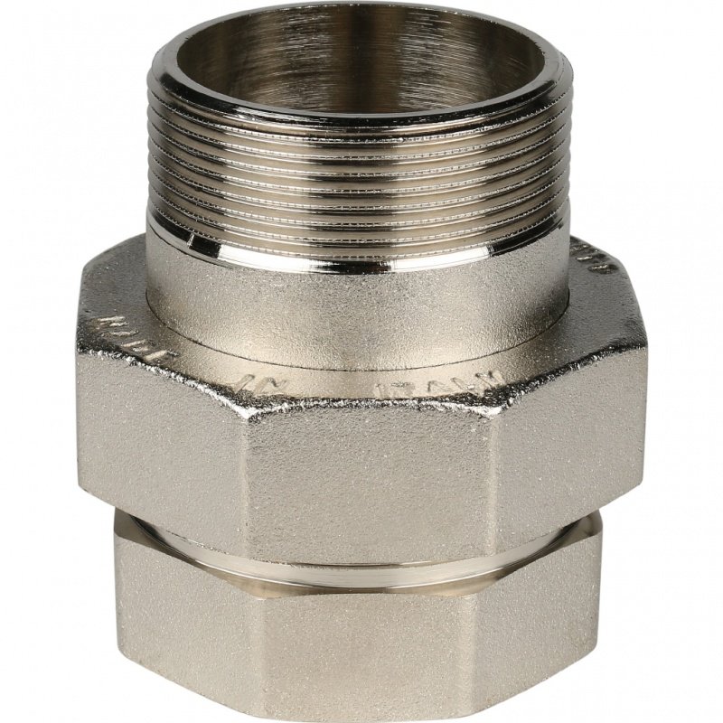 Американка ВН 2" никель STOUT плоская прокладка