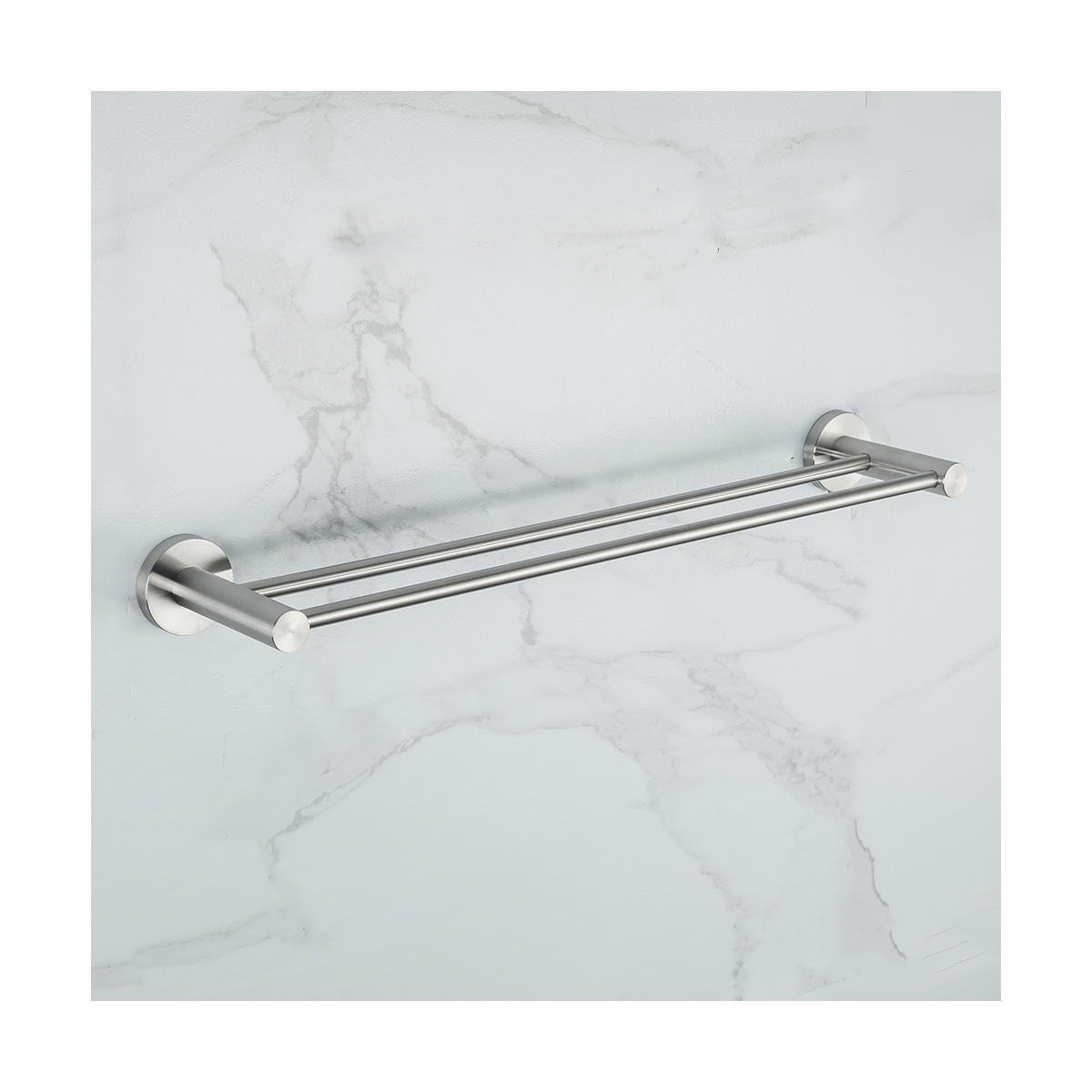 Полотенцедержатель двойной f30109 (нерж.сталь), сатин (1/10/20) "frap"