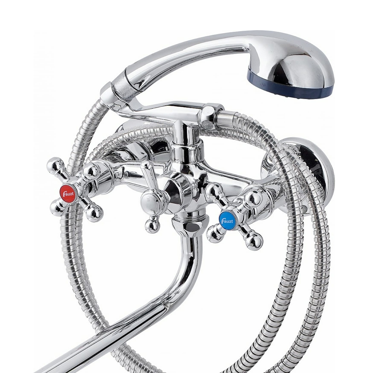 Смеситель для ванн fzs-428-54 длинный излив, двухвентильный (1/10) "fauzt"