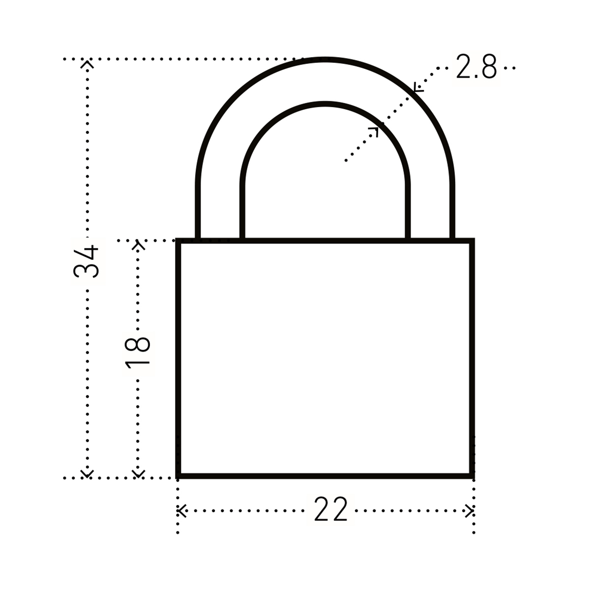 Замок навесной для чемоданов вс1л-20 голубой 2,8 мм (2 ключа) (1/40/480) "аллюр"