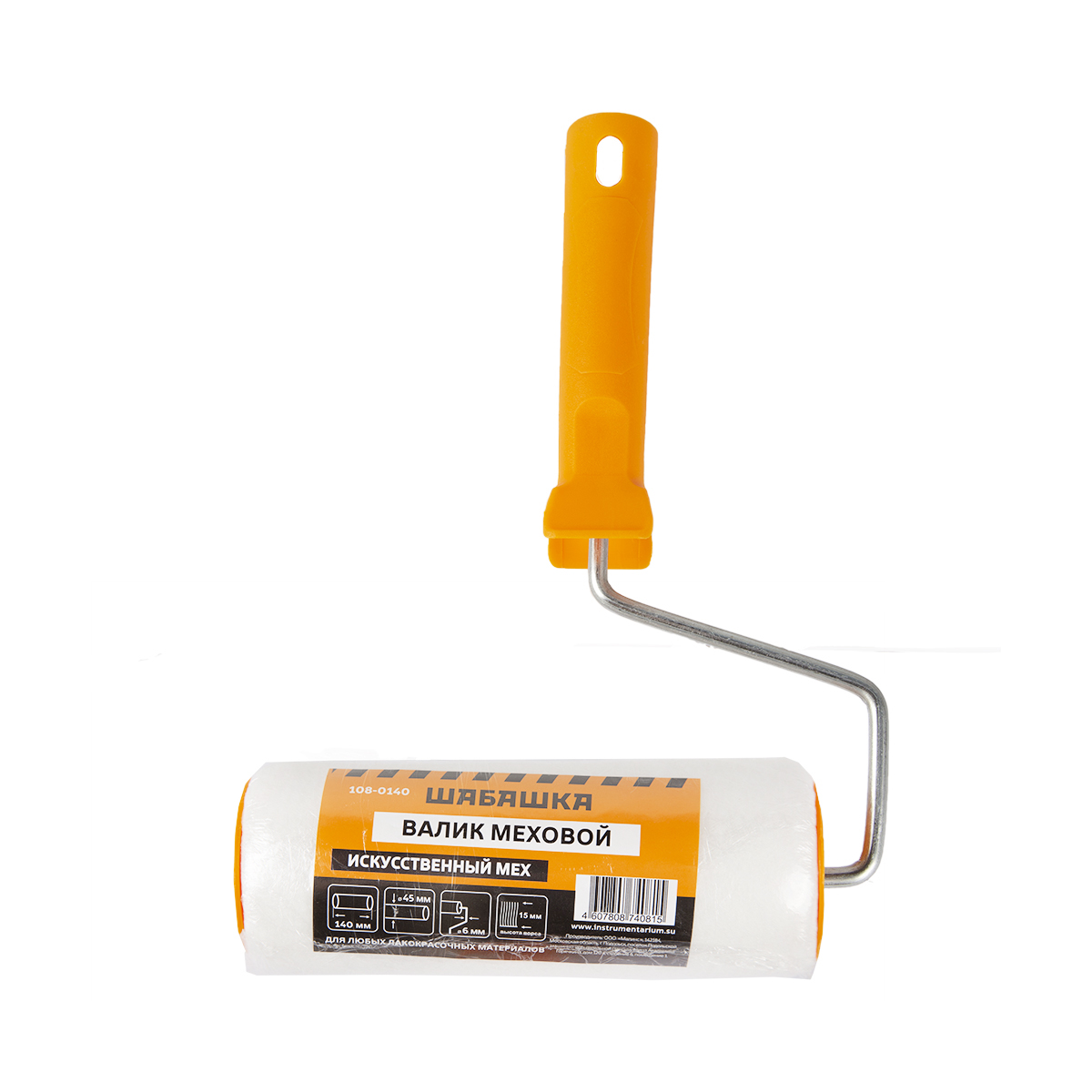 Валик меховой "шабашка" 140 мм (1/80) 108-0140