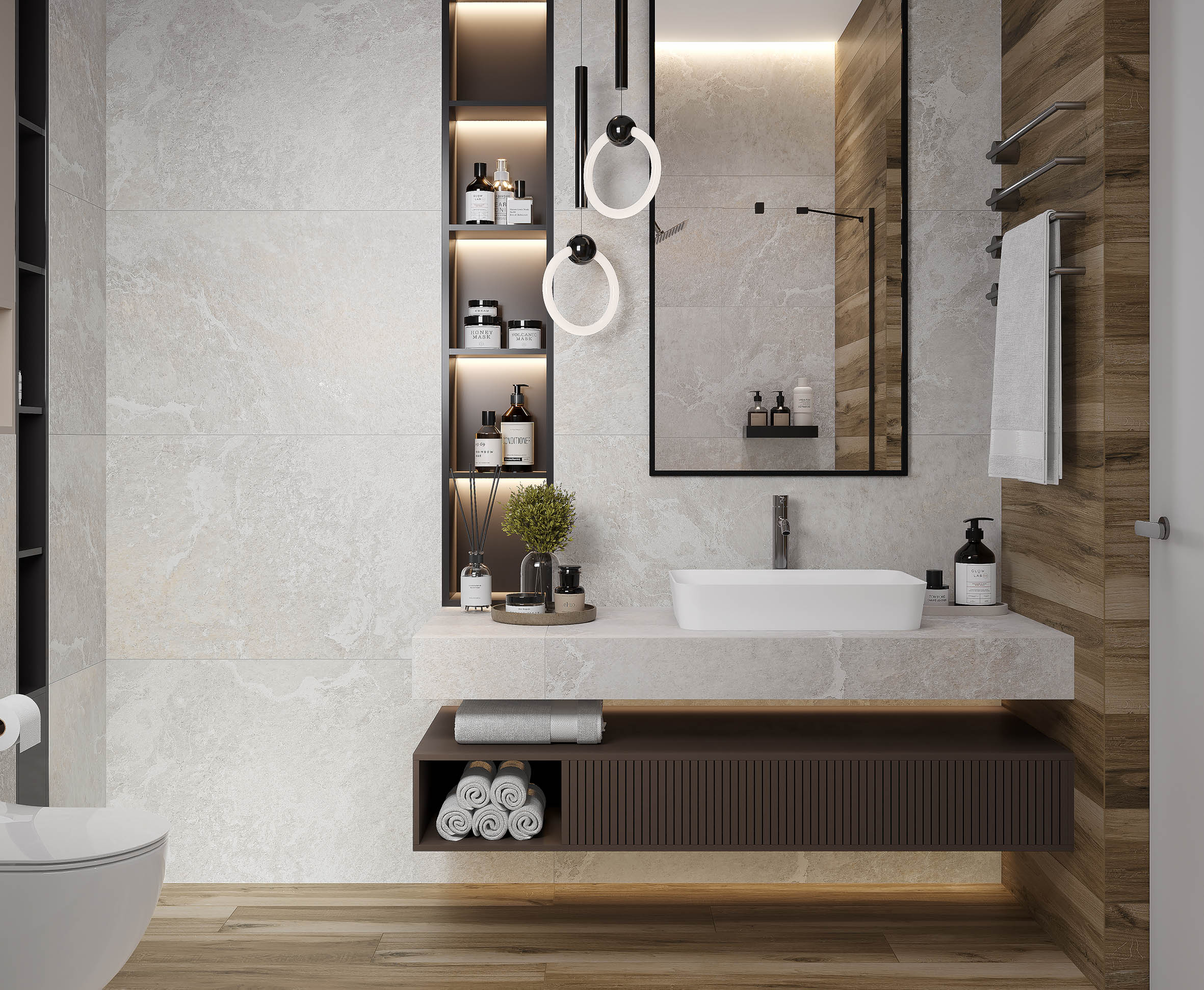 Blaze silver керамогранит светло-серый сатинированный карвинг 60x60