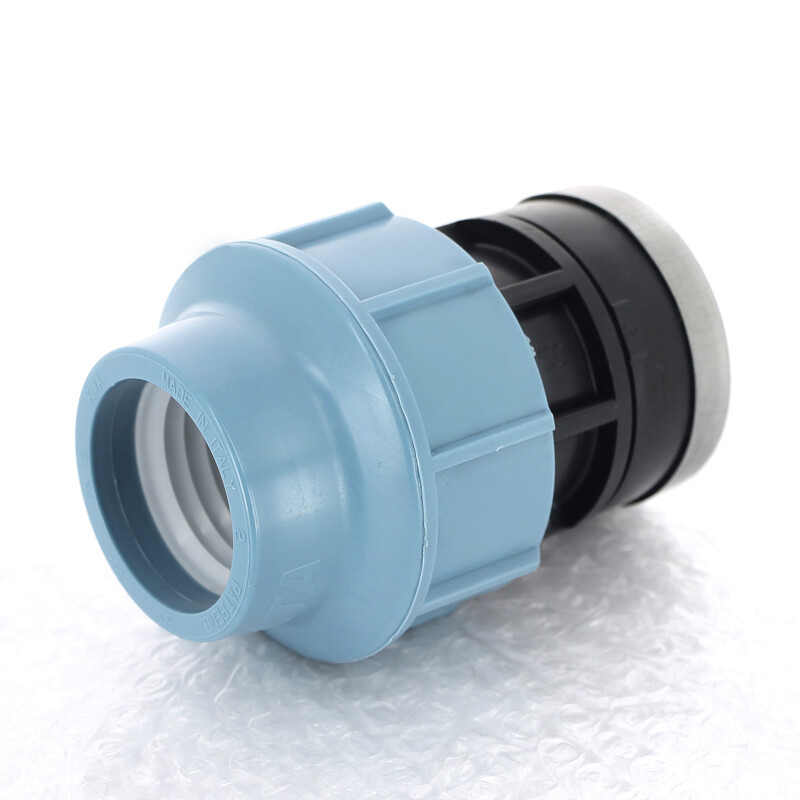 Муфта обжимная ВР 50 x 2" для водопроводных ПНД труб UNIDELTA