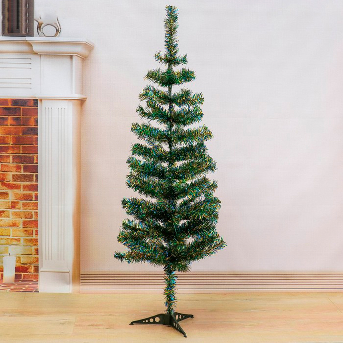 Ель декор. "радуга" 120 см, 110 веток (зеленая с синим) "зимнее волшебство" 703628