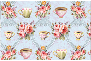 Клеенка пвх основа нетканая 135 см  рулон 20 м (1)  "major" 460/1 (голубой)