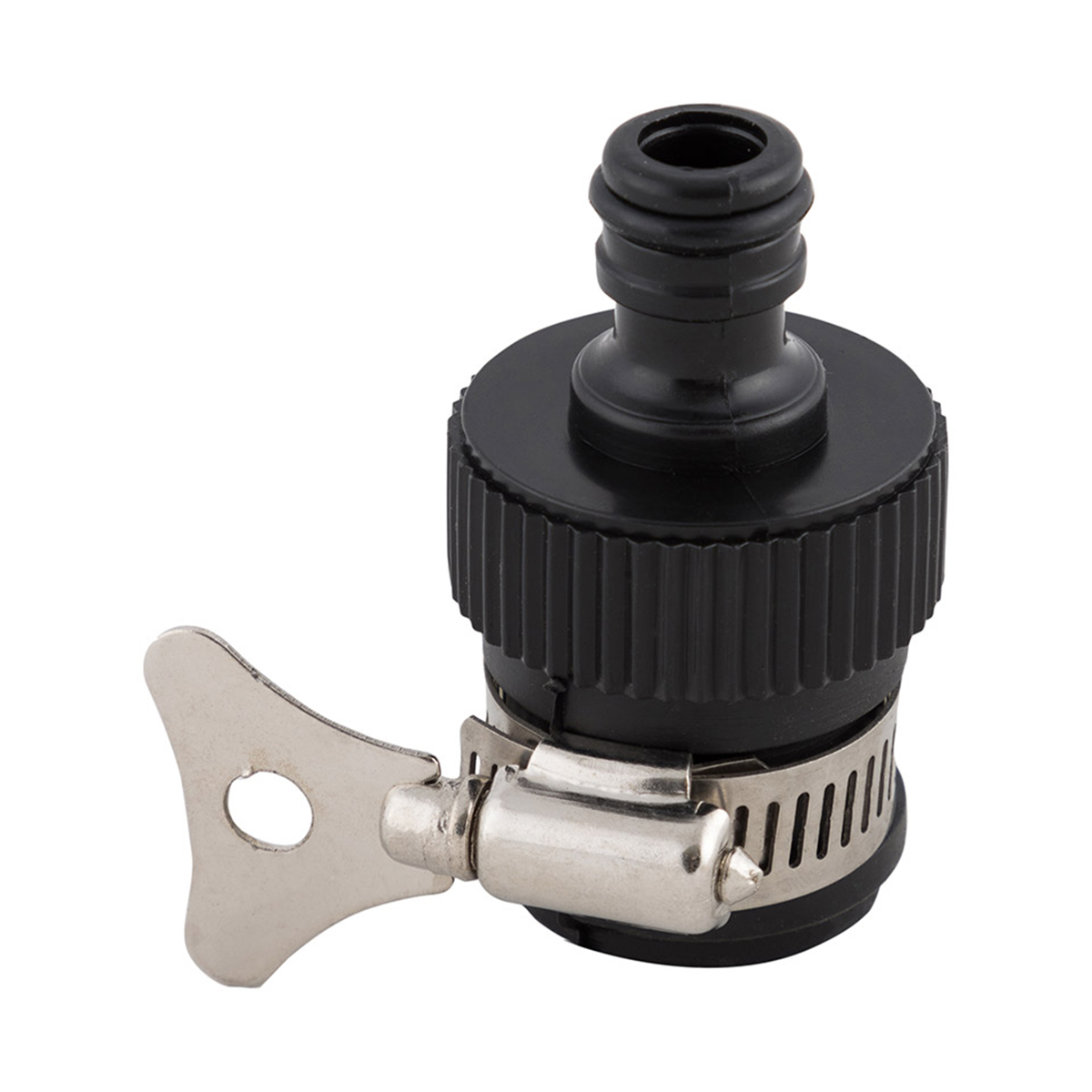 Соединитель для шлангов 1/2"-3/4" с системой быстрой фиксации и хомутом (1/50/100) "park" hl024