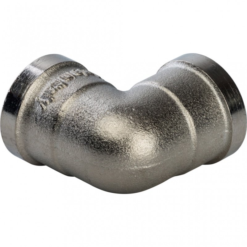 Угол резьбовой ВР 3/8" никель STOUT