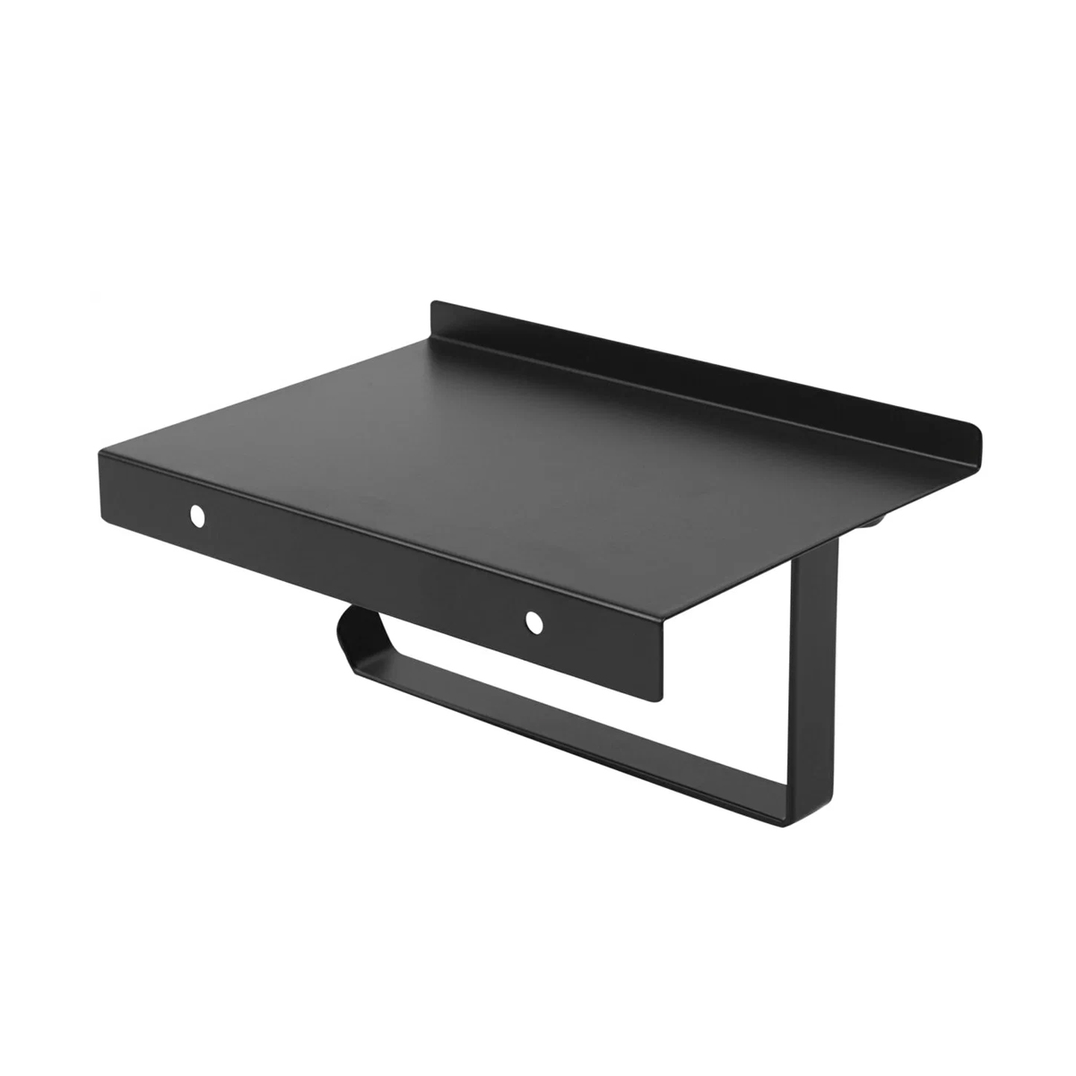 Держатель для туал. бумаги с полкой "lund" черный (1/80) "swensa" br-2600w-06