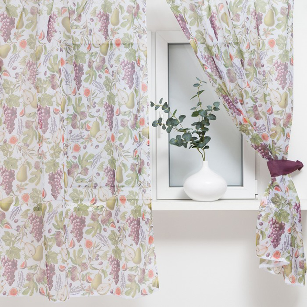 Тюль "фруктовый сад" 145*180 см компл. 2 шт. (1) "этель" 5513577
