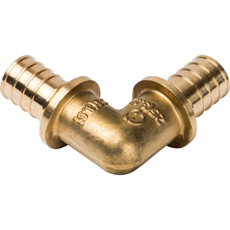 Угольник 90° 25 мм аксиальный для труб PE-X STOUT