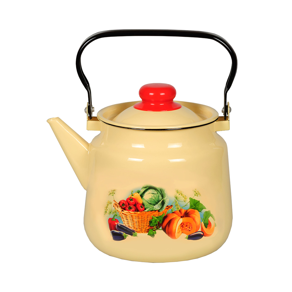 Чайник эмалиров. декор. 3,5 л (1/4) "стальэмаль"  1с26с