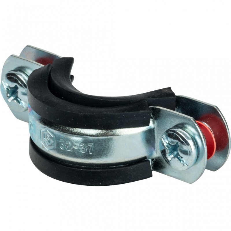 Хомут для труб с гайкой 1"( ⌀32-37) STOUT