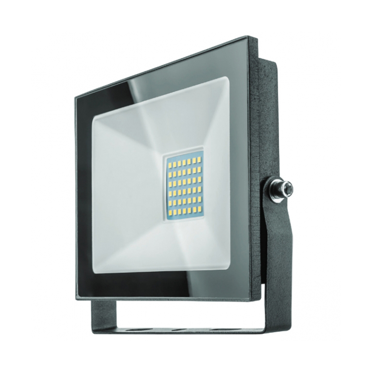 Прожектор светодиодный (led)  "онлайт"  ofl  50w  4000 k  ip65 (датчик движ.) черный (1/20)  61 985