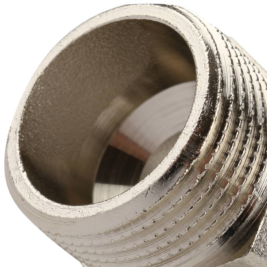 Ниппель резьбовой НР 1" x 3/4" никель TIEMME