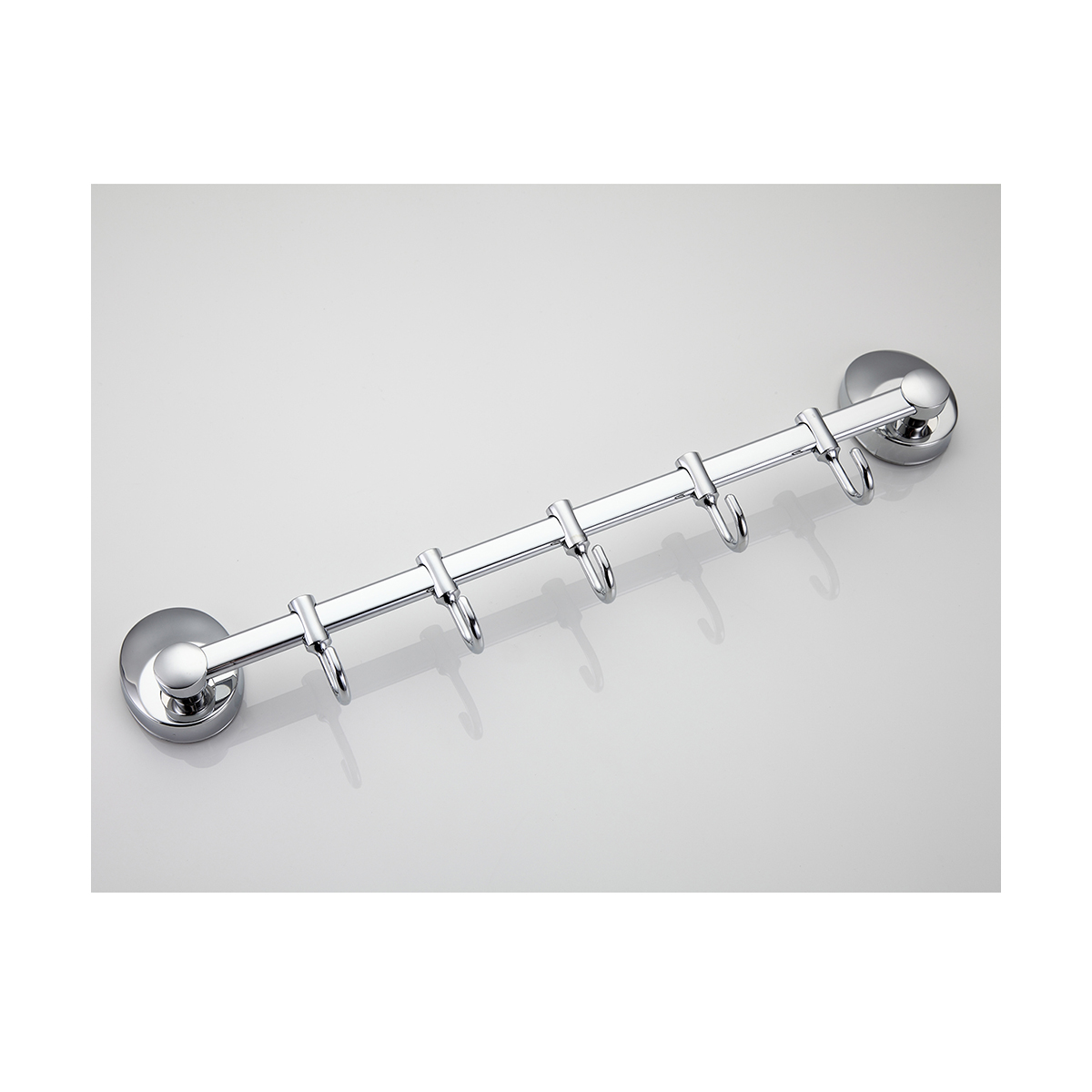 Крючок-вешалка на планке (5 крючков) f1615-5, хром (1/20/40) "frap"