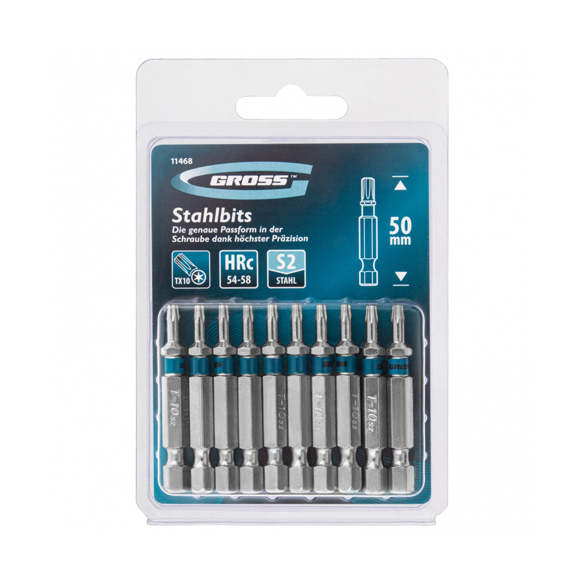 Бита 10 х 50 мм "torx" (набор 10 шт.) (1/60) "gross"