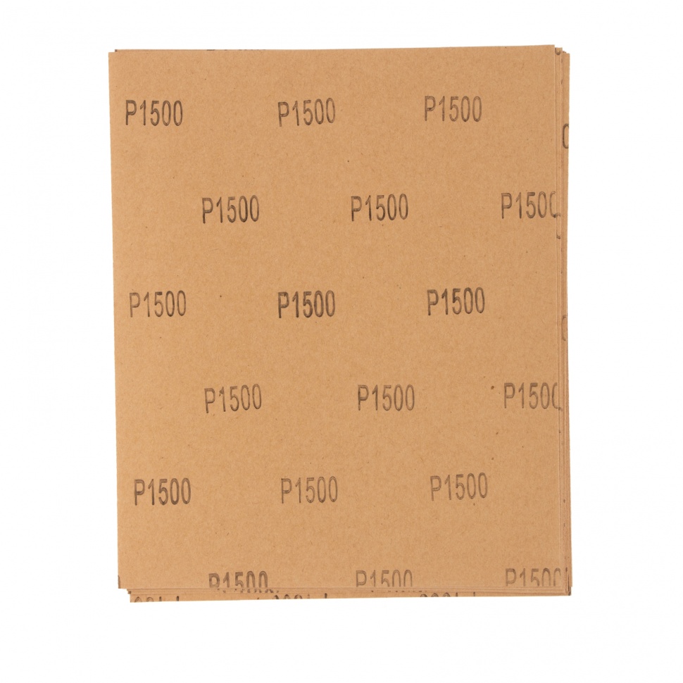 Шлифлист на бумажной основе, P 1500, 230 х 280 мм, 10 шт, водостойкий Matrix (75628)