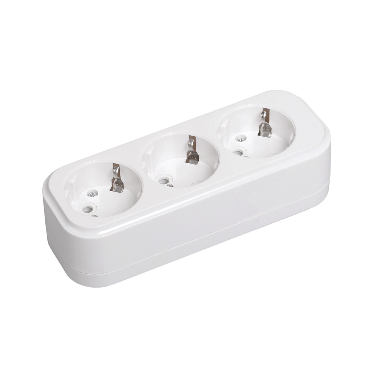 Розетка (колодка) переносная разборная "classic" 3-х местн. к03 (1/38/152) "iek"