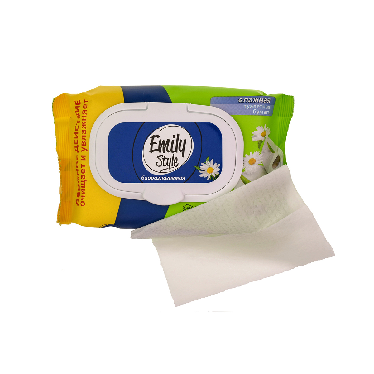 Туалетная бумага влажная упак. 72 листа (1/20) "emily style"