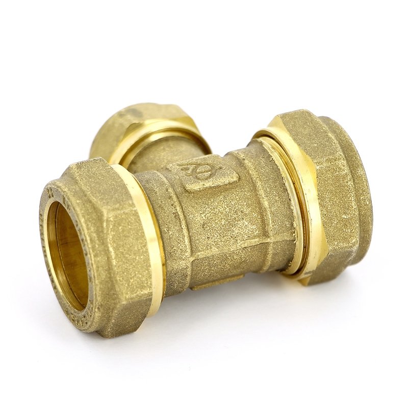 Тройник 22 х 15 х 22 обжим TIEMME