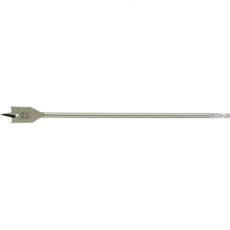 Сверло по дереву перовое удлиненное, 22 х 300 мм, шестигранный хвостовик Matrix (704022)