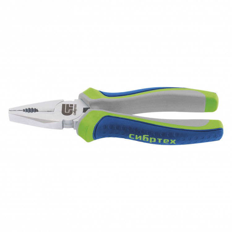 Плоскогубцы комбинированные, 180 мм, трехкомпонентные рукоятки Сибртех (17078)