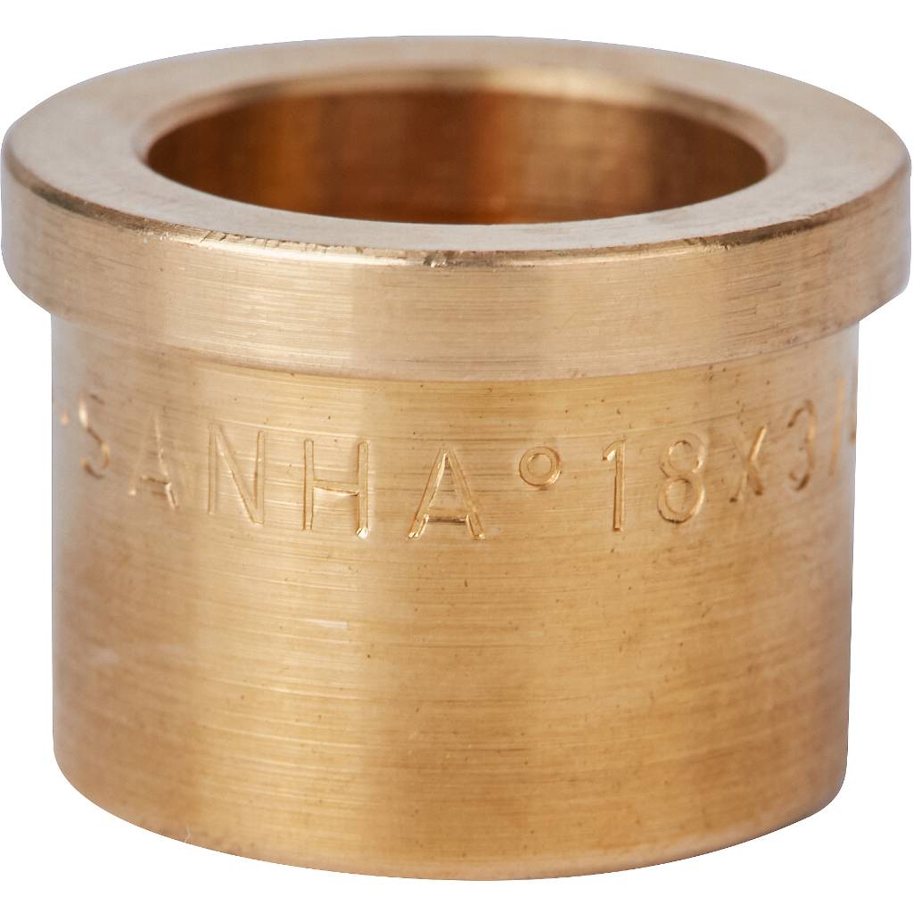 Муфта (американка) 18x3/4" (ВР) с накидной гайкой под пайку SANHA бронзовая 143591834