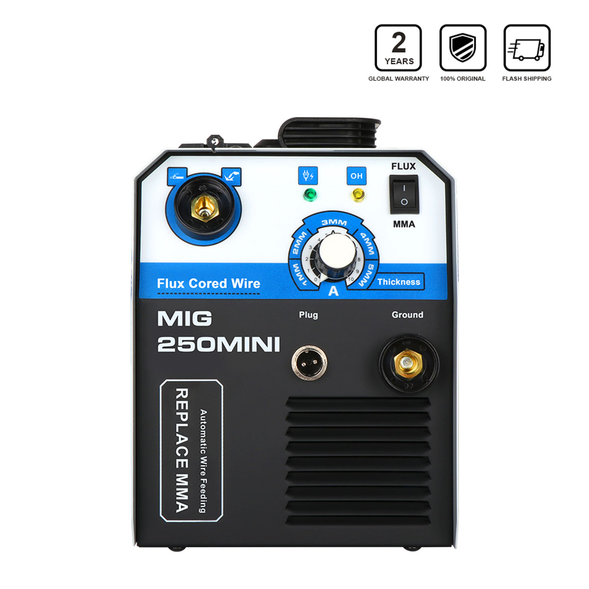 Сварочный аппарат mig-250mini 4,1/5,1 квт (1) "andeli"