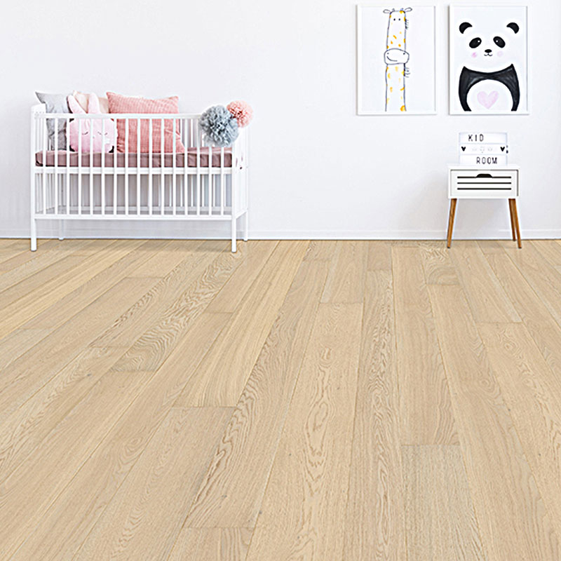 Паркетная доска AUSWOOD HDF 4V Quartz Oak матовый PU лак brushed