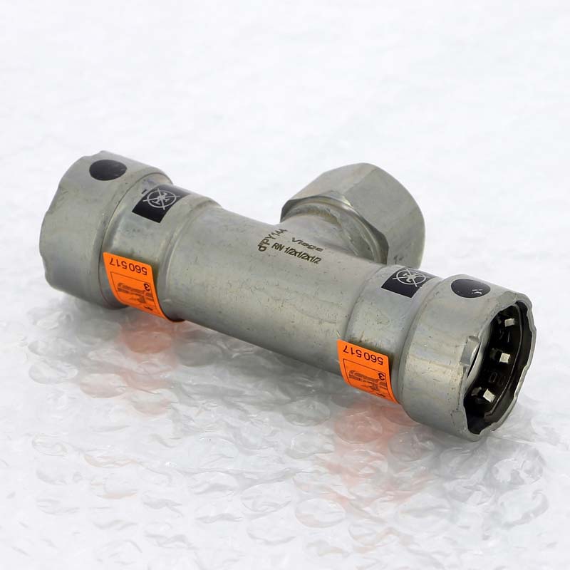 Тройник пресс-В оцинкованная сталь Megapress VIEGA 1/2" х Rp 1/2" х 1/2"