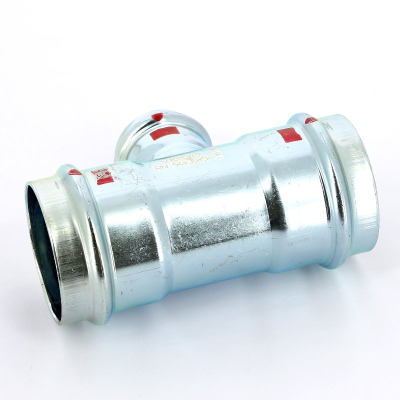 Тройник пресс 54x35x54 оцинкованная сталь Prestabo VIEGA