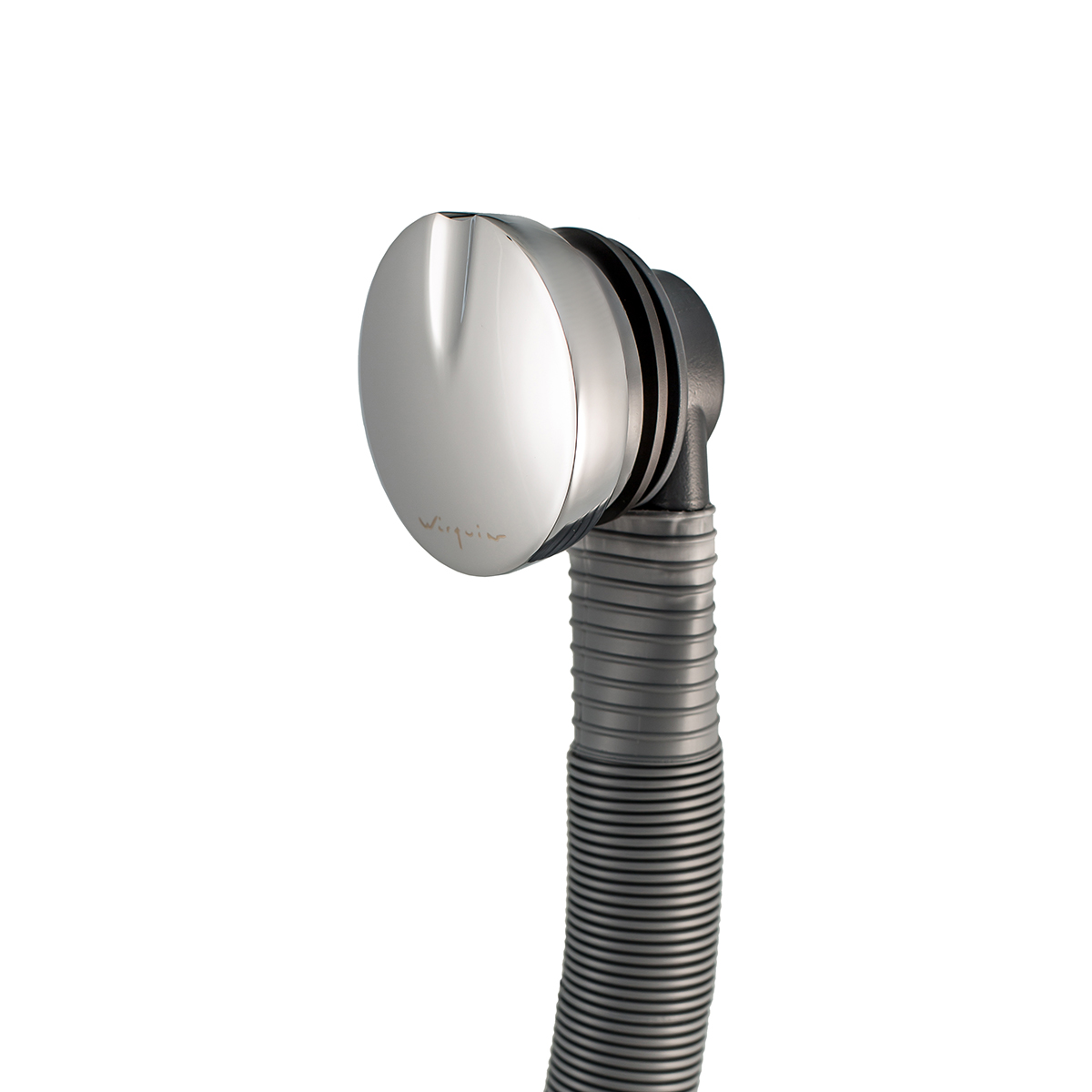 Сифон для ванн sb600 с полуавтомат. сливом и переливом 600 мм латунный (хром) (1/25) "wirquin"