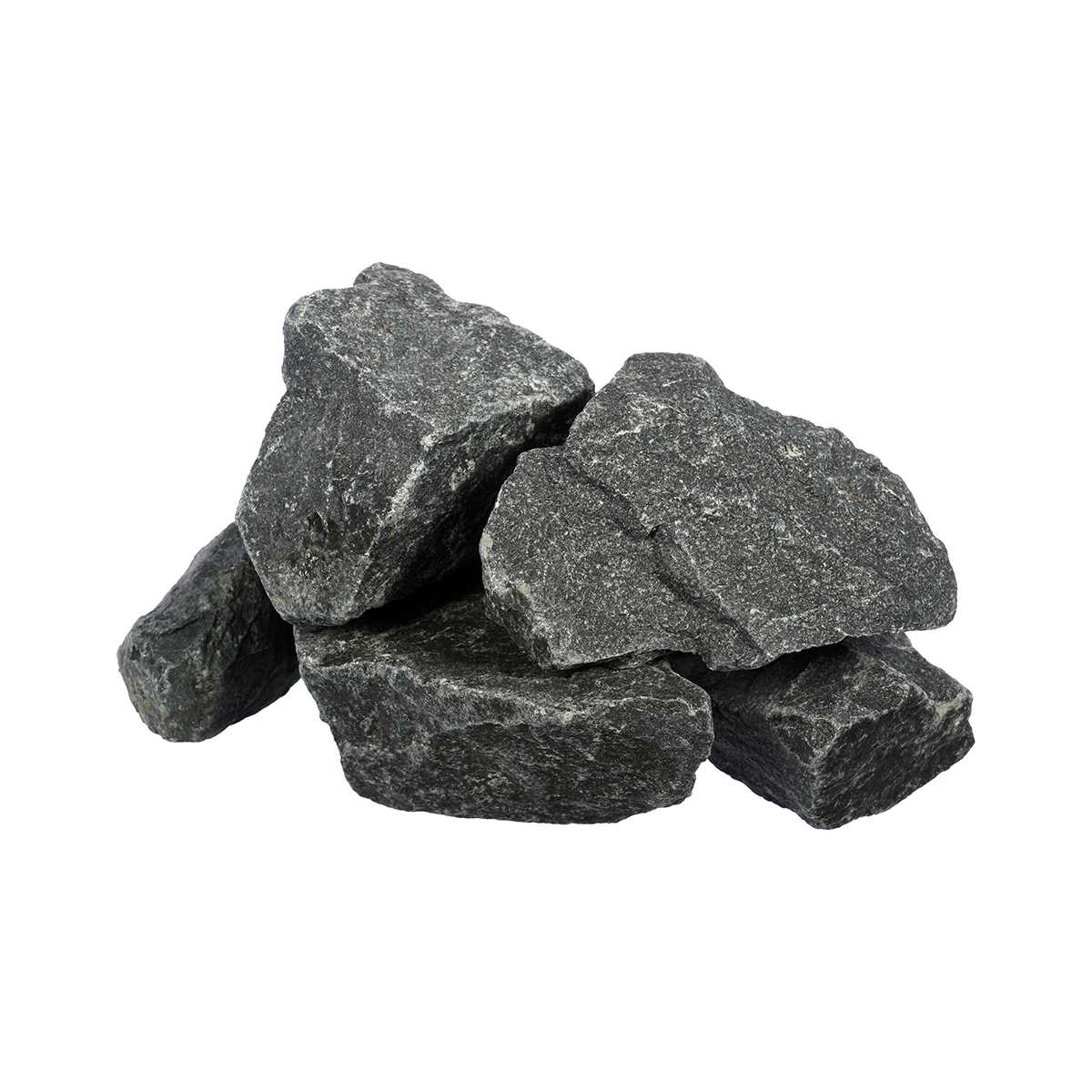 Камни для бани и сауны "габбро-диабаз" 20 кг колотые, мелкие (1) "банные штучки" 33250
