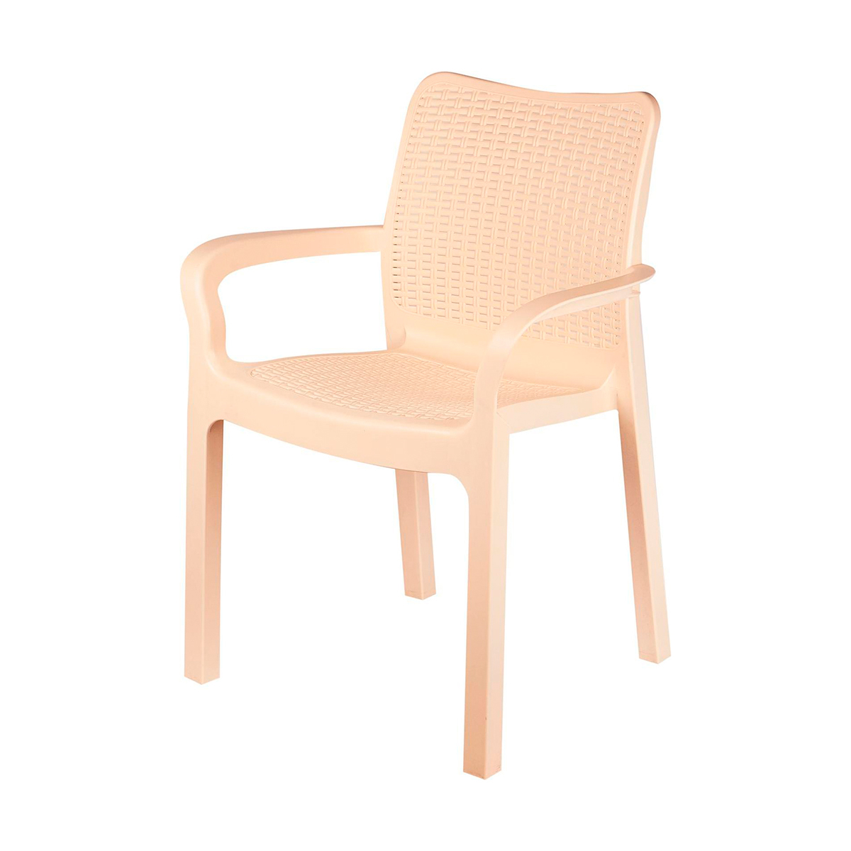 Кресло пласт. "rattan" (сливочный) (1/4) "ingreen"  ing6182слв