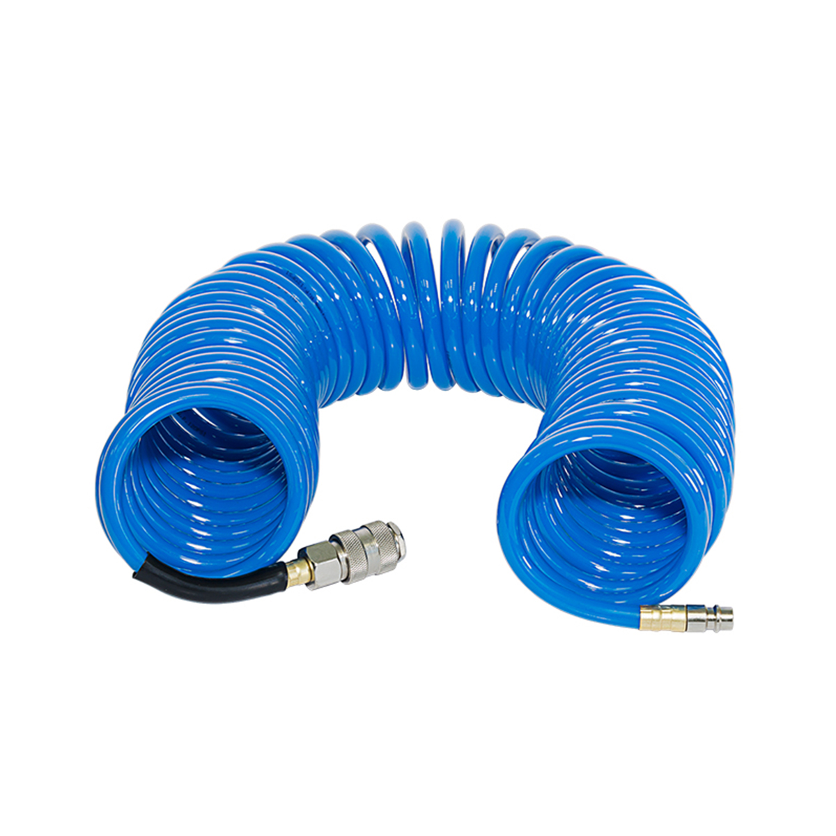 Шланг спиральный для пневмоинструмента  10 м с фитингами rapid, полиуретан (1) "fubag" 170301
