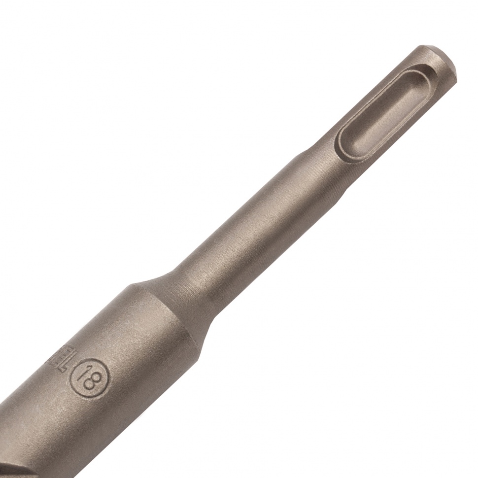 Бур по бетону, двойная спираль, три пылеотводящие кромки, 18 x 600 мм DENZEL (705046)