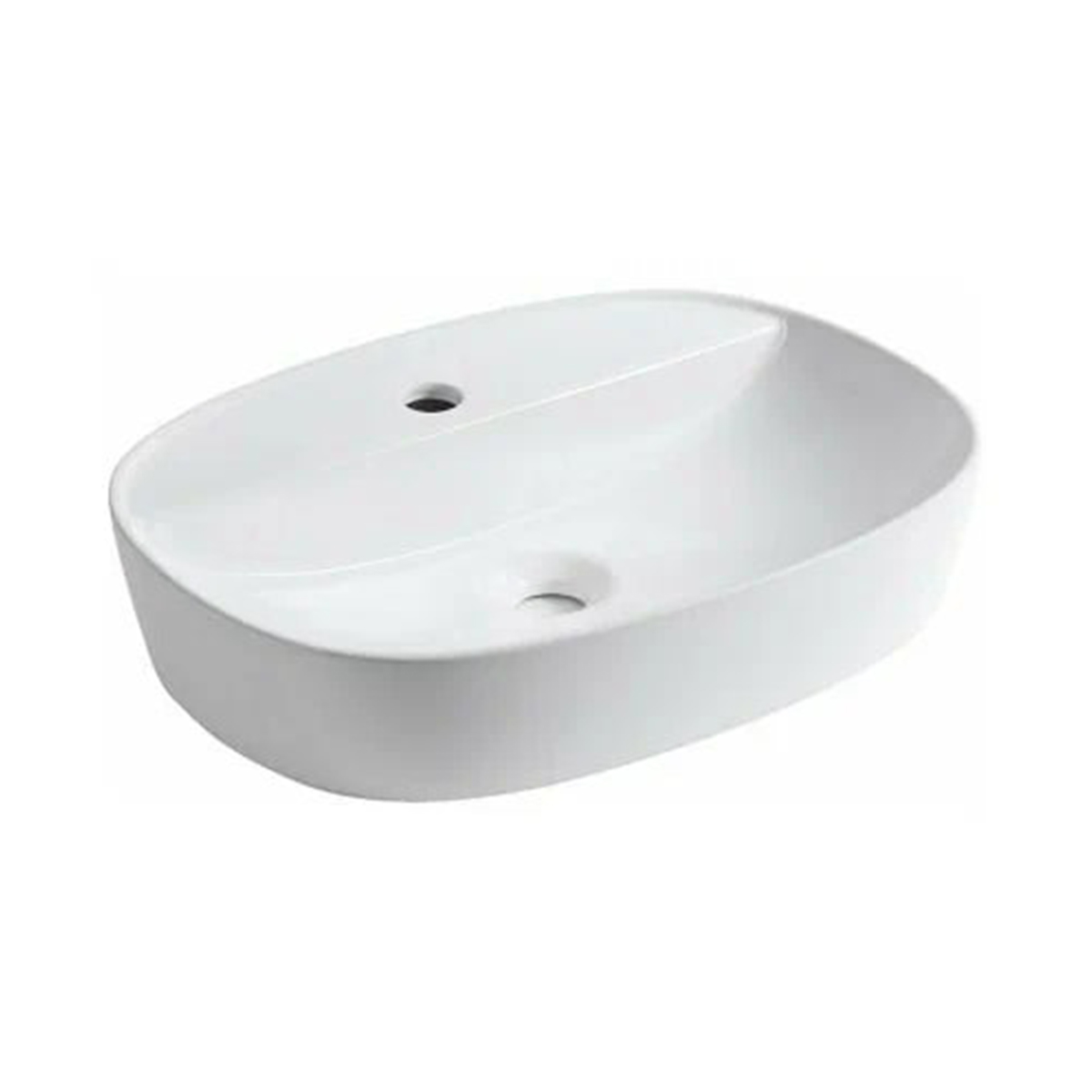 Раковина накладная gt308 керамическая 38*50*12 см, белая (1) "gappo"