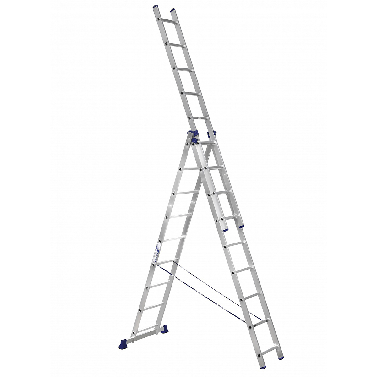 Лестница-стремянка 3 секции по  9 ступеней (1) "алюмет"