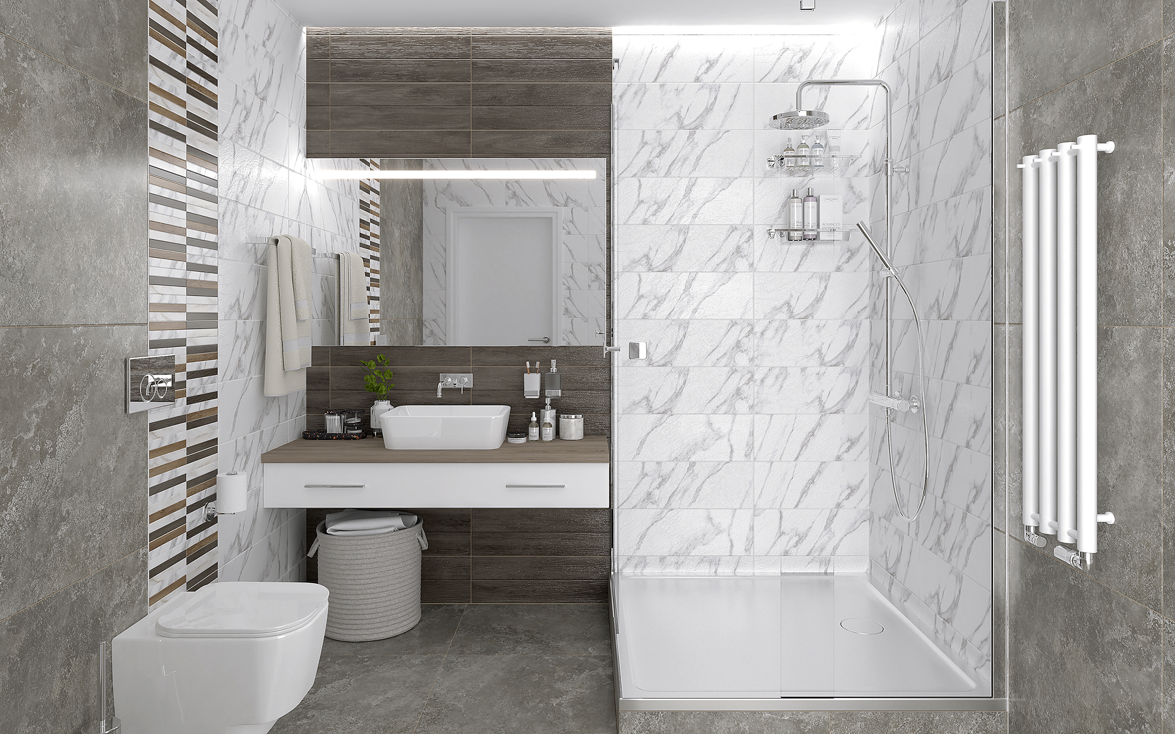 Joy белый 20x60