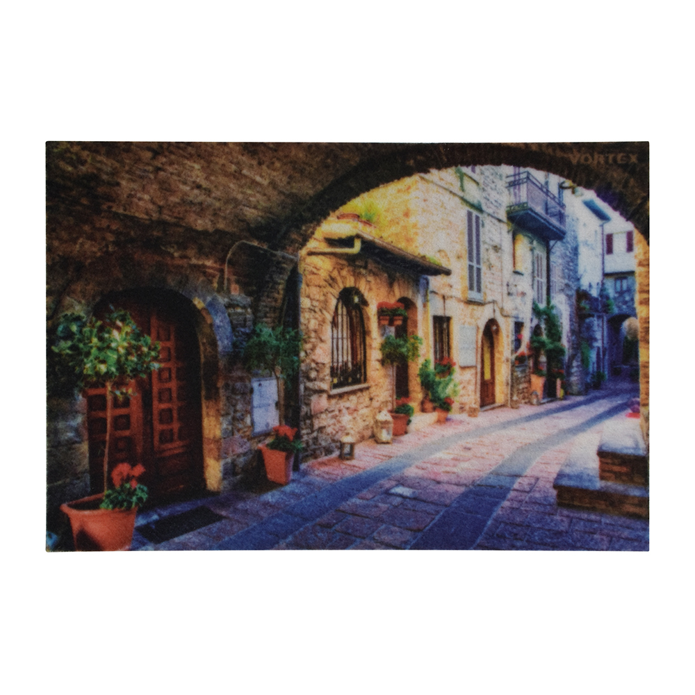 Коврик влаговпитывающий "samba" 40*60 см "старинная улочка" (1/15) "vortex" 24216