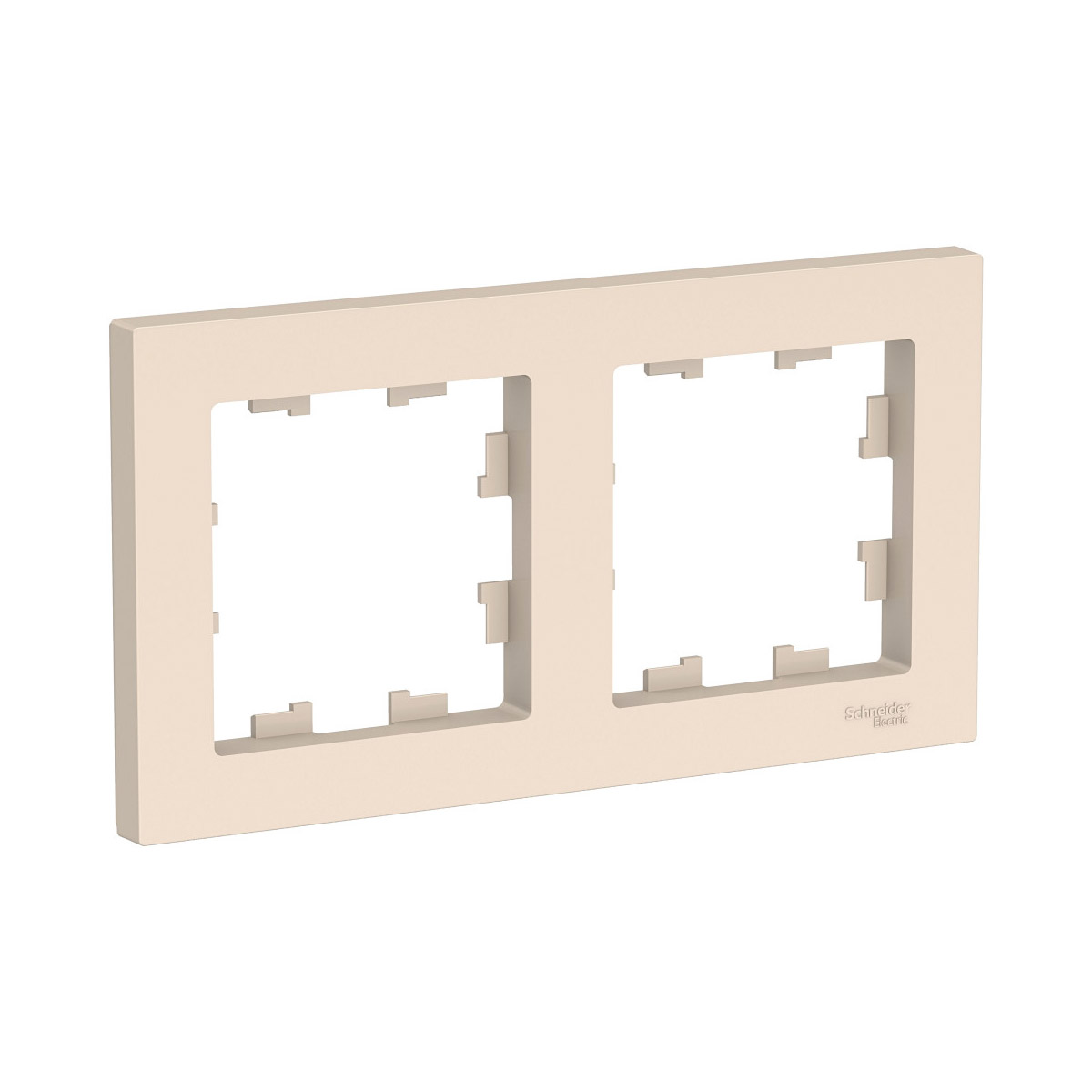 Рамка "atlasdesign" 2-х местн. универс., бежевый (1/30/180) "schneider"
