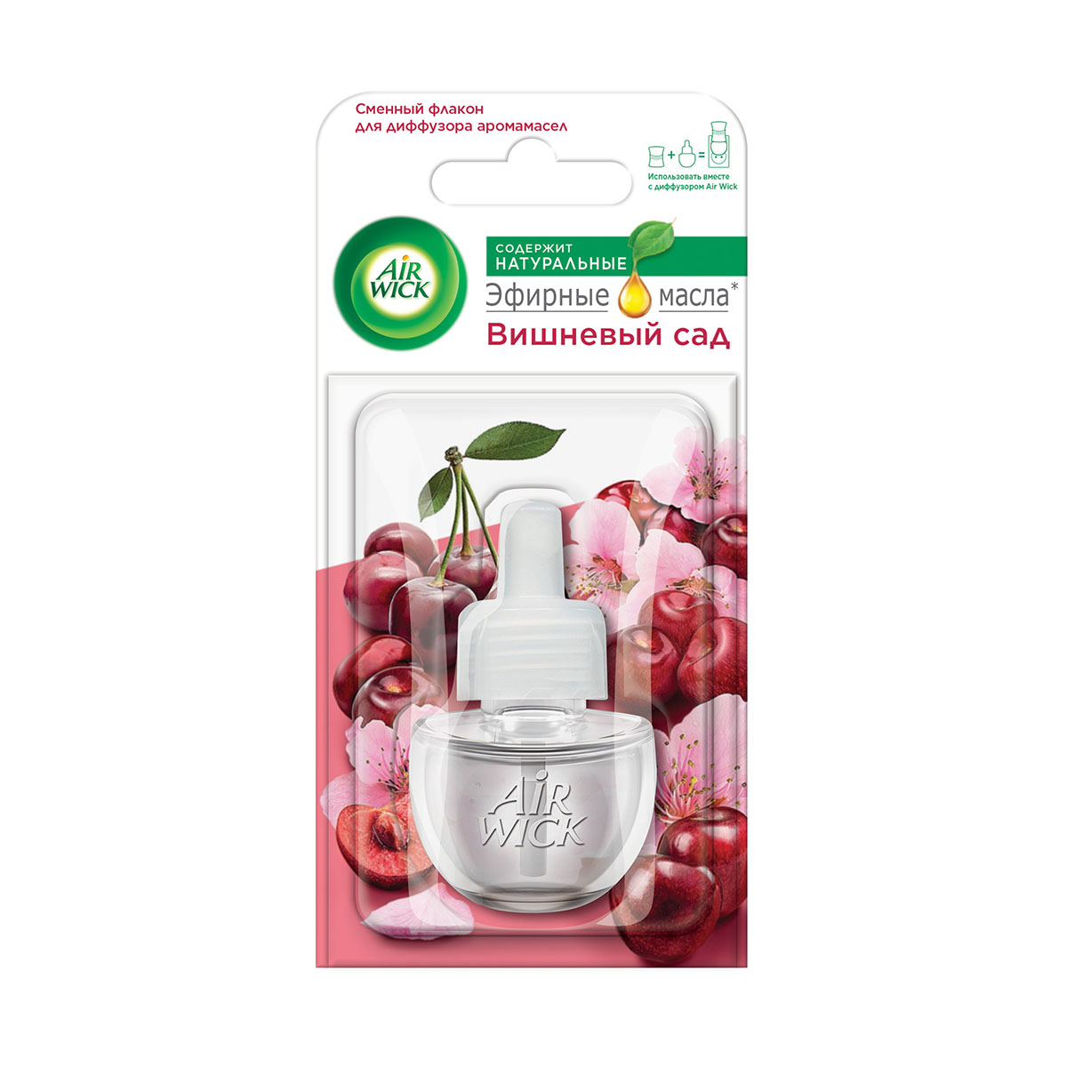 Сменный блок для диффузора аромамасел "airwick" вишневый сад 19 мл (1/6)