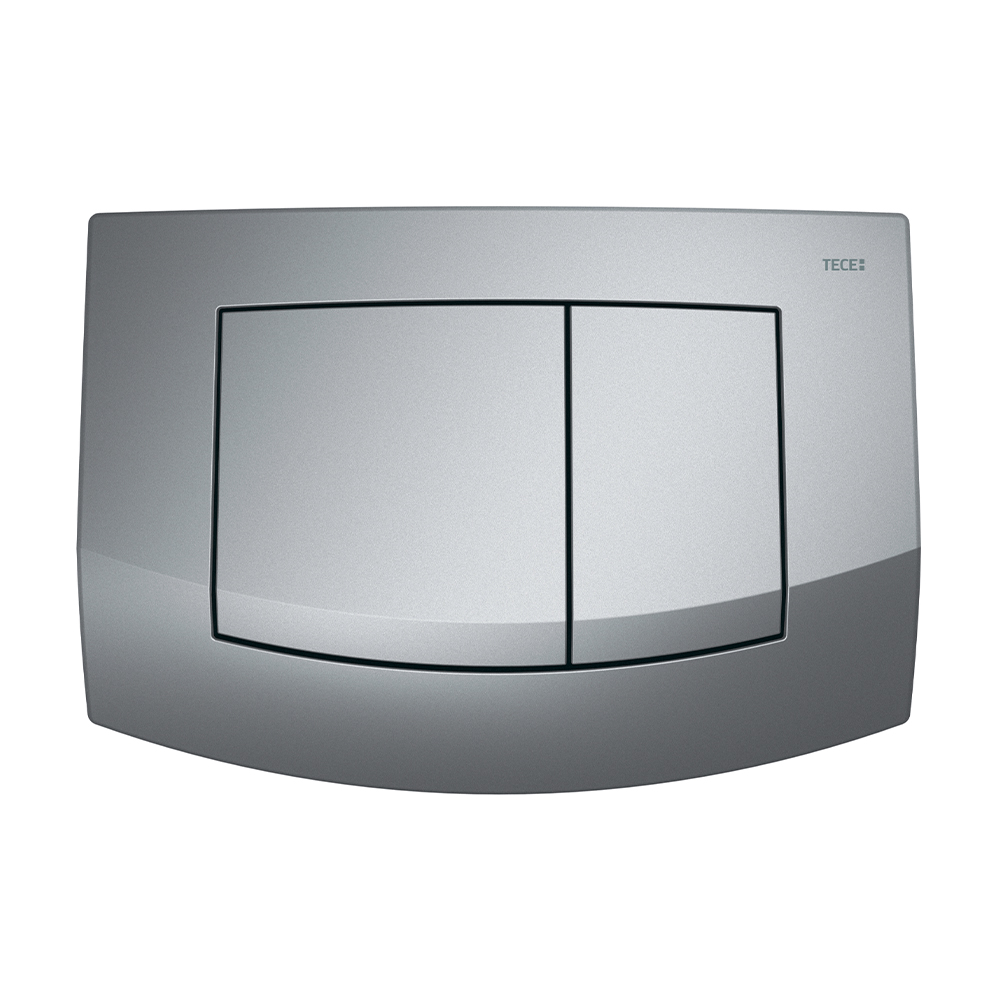 Пластиковая панель смыва TECEambia, хром матовый для инсталляции унитаза 152 x 214 x 22 мм