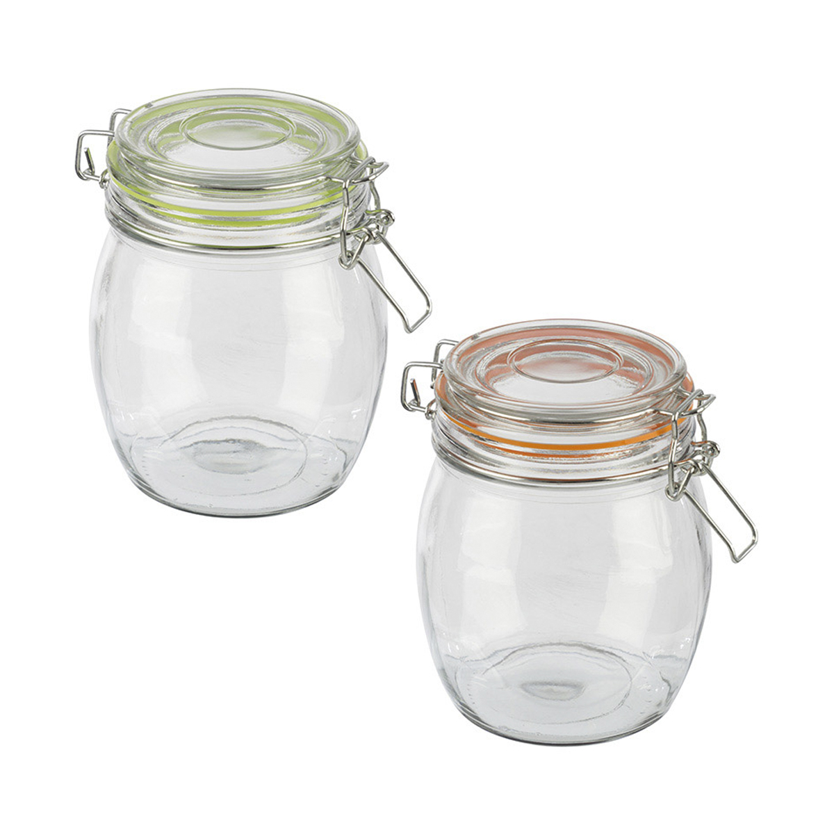 Банка для сыпучих продуктов "bravo" 0,75 л стекло, крышка с замком (1/24) "mallony"